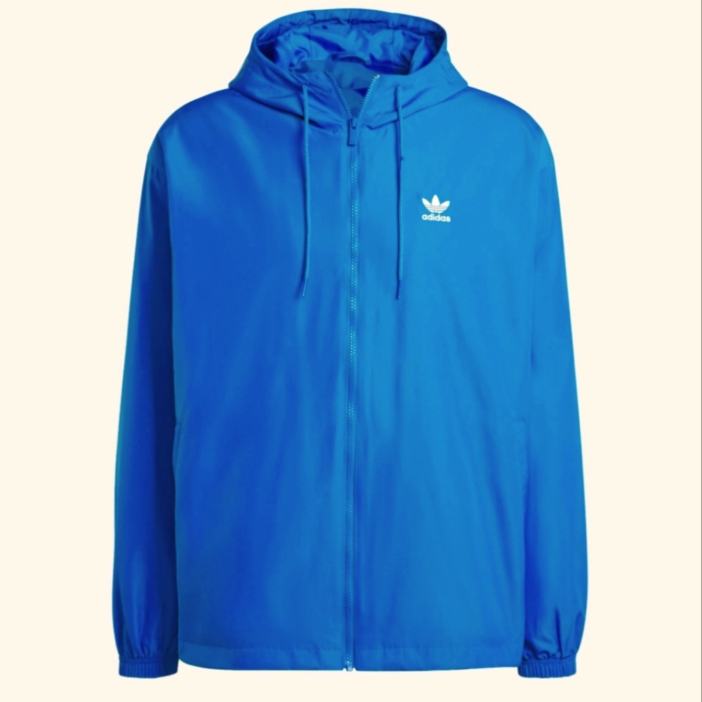 NWT: Mens Blue Adidas Trefoil Jacket- Medium